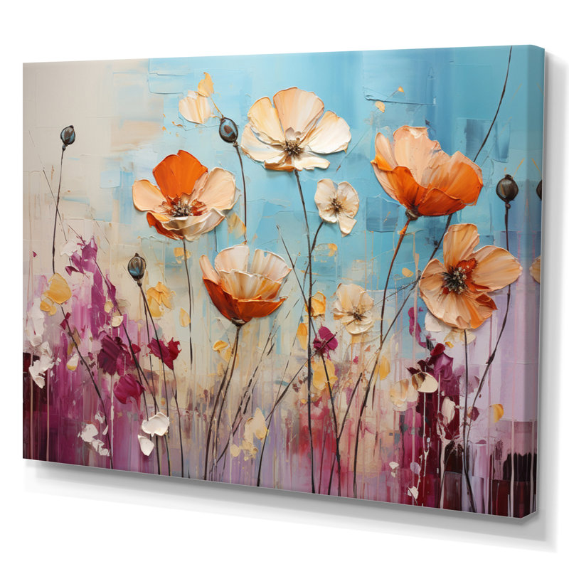 «Meadow Whispers Collage II», reproduction sur toile, H 24 po x l 32 po x P 1 po, Toile tendue
