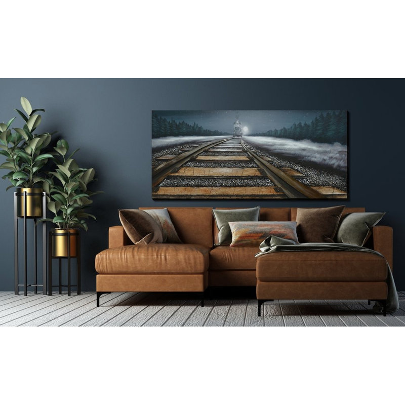 Night Train Canvas Wall Art