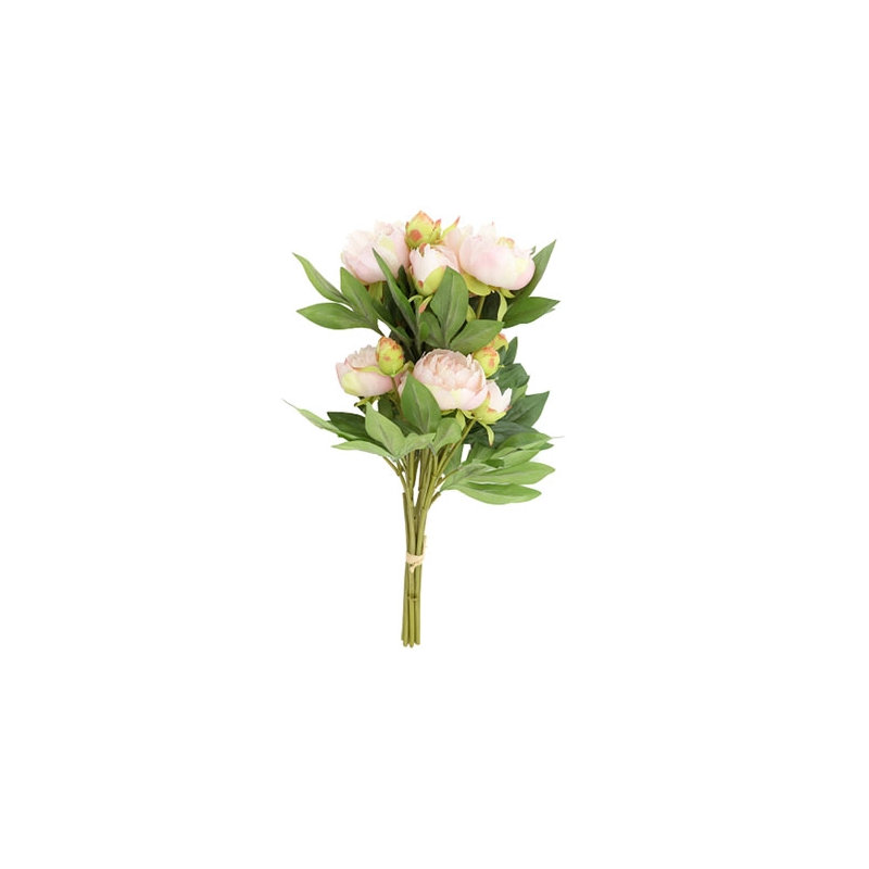 Artificial Light Pink Peony Stems