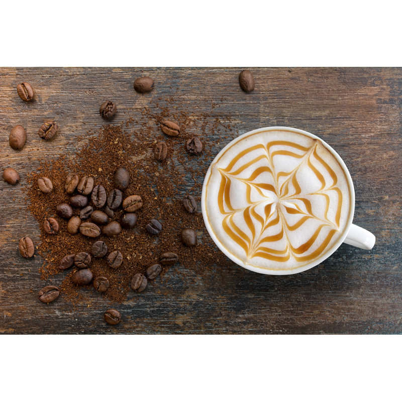 Caramel Cappuccino - Wrapped Canvas Print, 30cm H x 46cm W x 3.8cm D