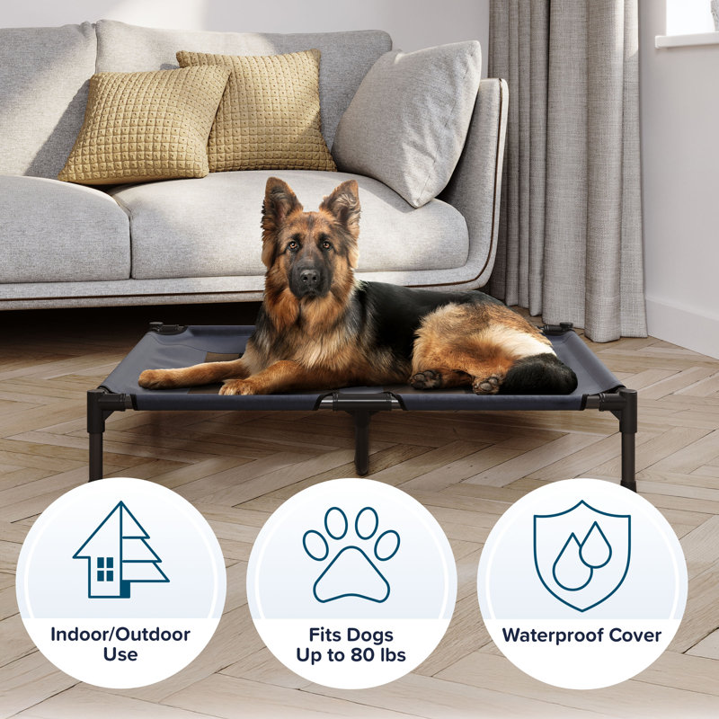 PETMAKER Replacement Elevated Dog Bed Cover, Blue, Large (36" W x 30" D x 7" H)