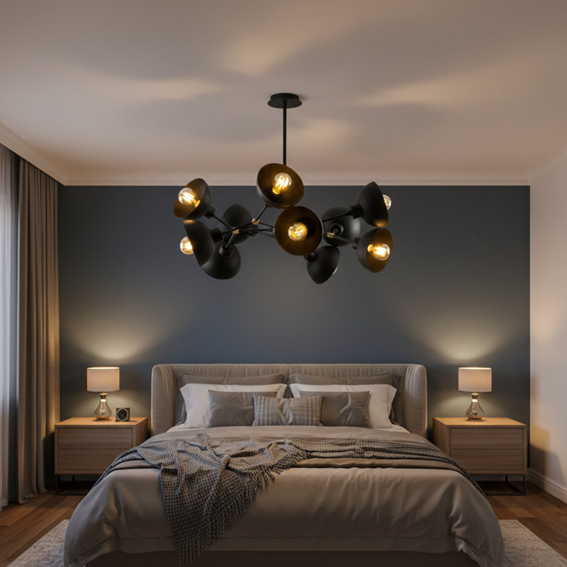 Lustre linéaire moderne à 10 lumières Zhanna