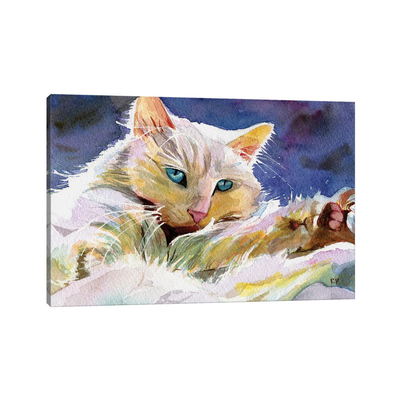 Persian Eyes 1 Piece Painting on Canvas, 45.72cm H x 66.04cm W x 3.81cm D, Wrapped Canvas