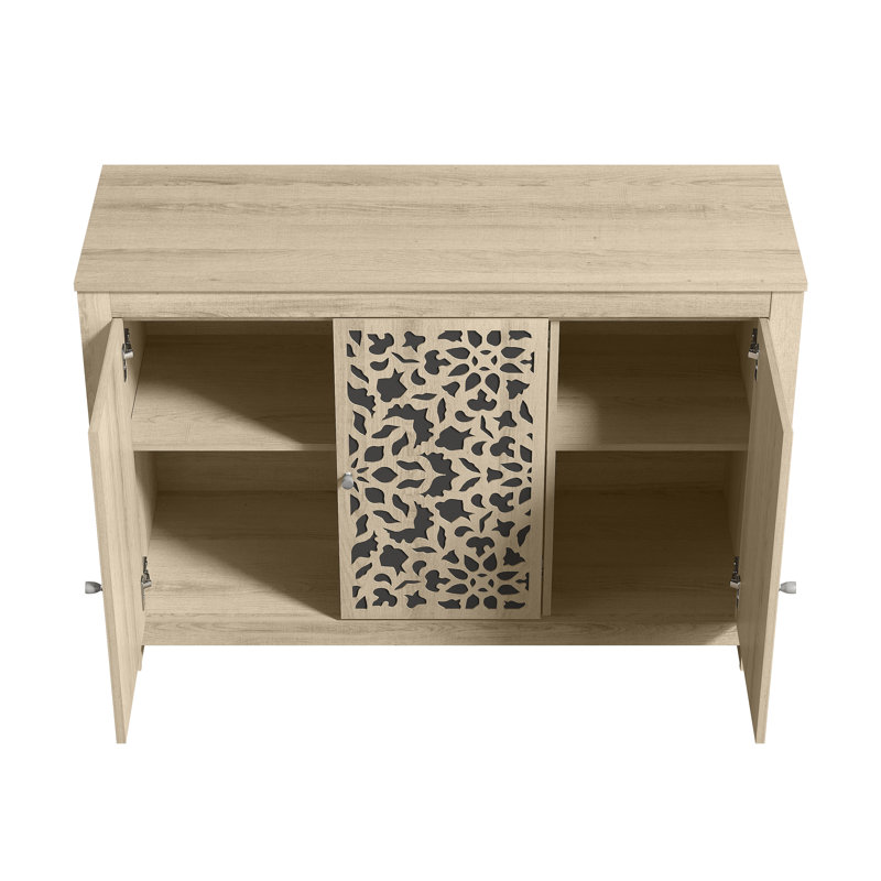 Buffet de 44,3 po de largeur Arrastia, Chêne d'Oslo, Barli