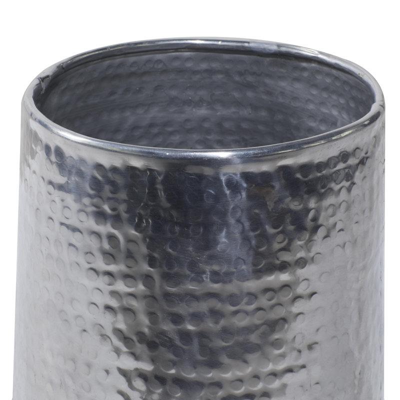 Ensemble de pots à fleurs en métal 3 pièces Timblin, Argent