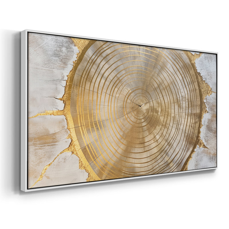 Abstrait, série CC CCXIX, toile tendue avec châssis, prête à être accrochée, H 25 po x l 49 po, Blanc