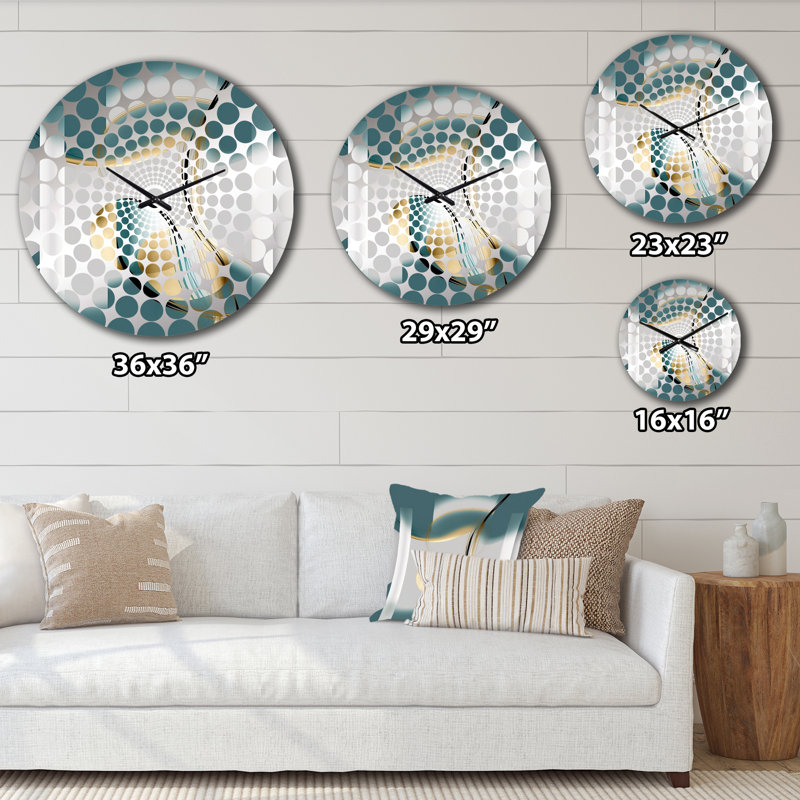 Mahdee - Horloge murale géométrique abstraite, Petit