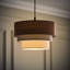 20cm H Fabric Round Pendant Shade ( Slip-On )-1401120341