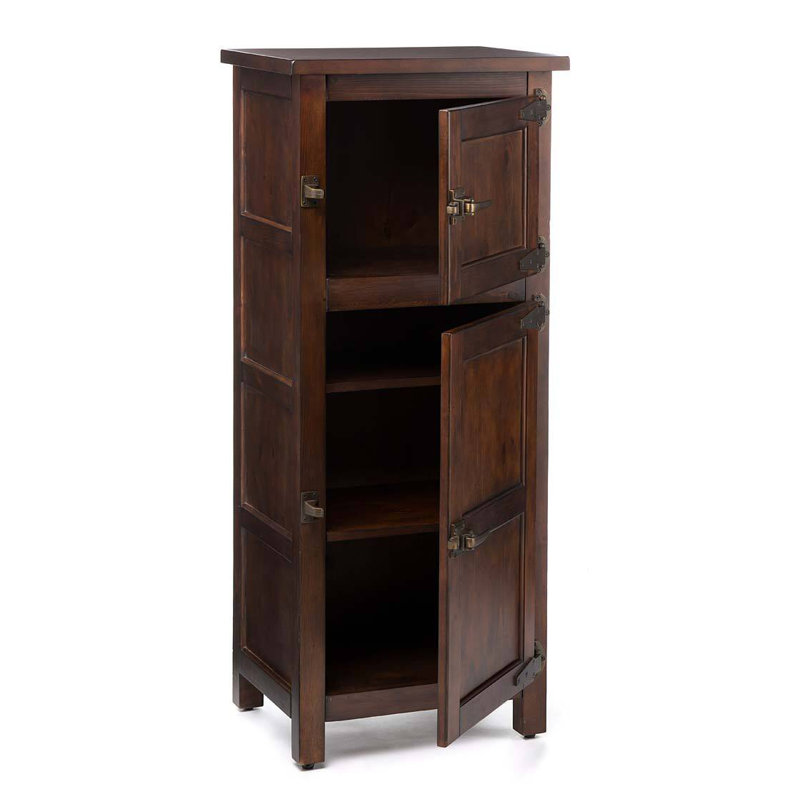 Portland Ice Box Wood Cabinet with Replica Hardware