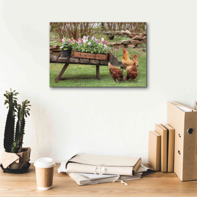 Farmer Flower Cart par Lori Deiter - Photographie sur toile tendue