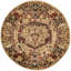 Tapis abstrait brun / rouge Alameda-2054621481