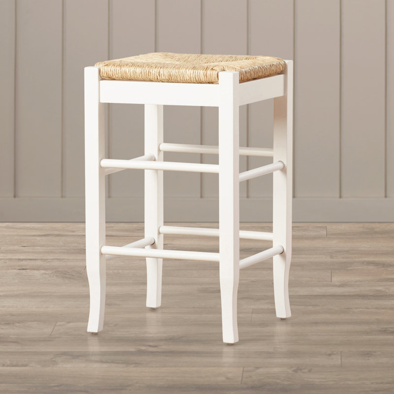 Tabouret de bar et de comptoir Miltonsburg, Crème, Tabouret de comptoir (siège d'une hauteur de 24,5