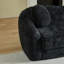 Canapé inclinable incurvé de 86 pouces convertible, canapé-lit pliant sans cadre 2 en 1 avec base coulissante et siège profond, canapé inclinable en chenille à deux places, aucun assemblage requis noir-1067819325