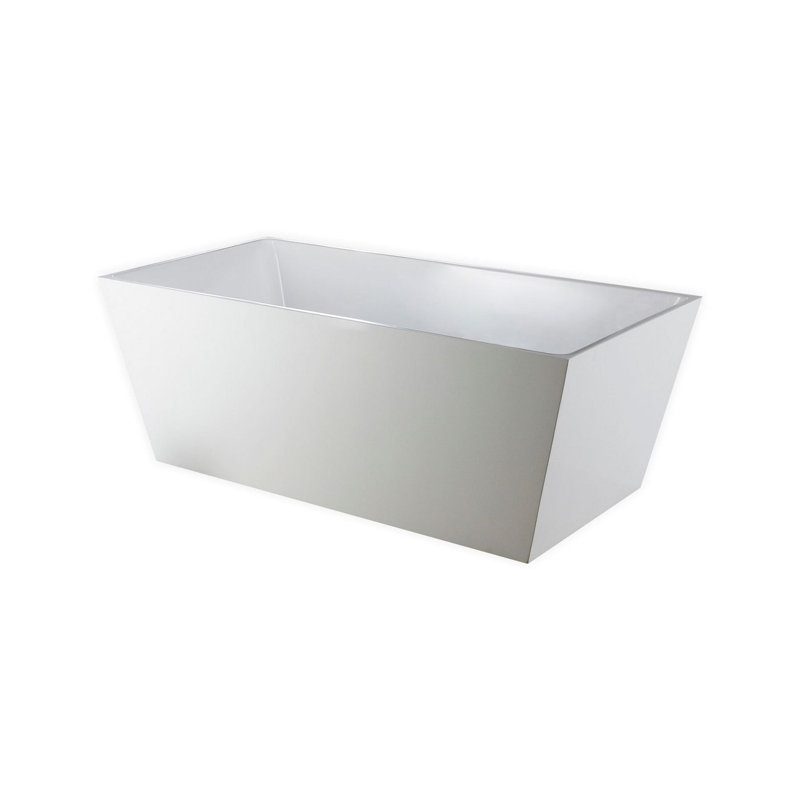 Squadra 59'' x 31.5'' Soaking Acrylic Bathtub