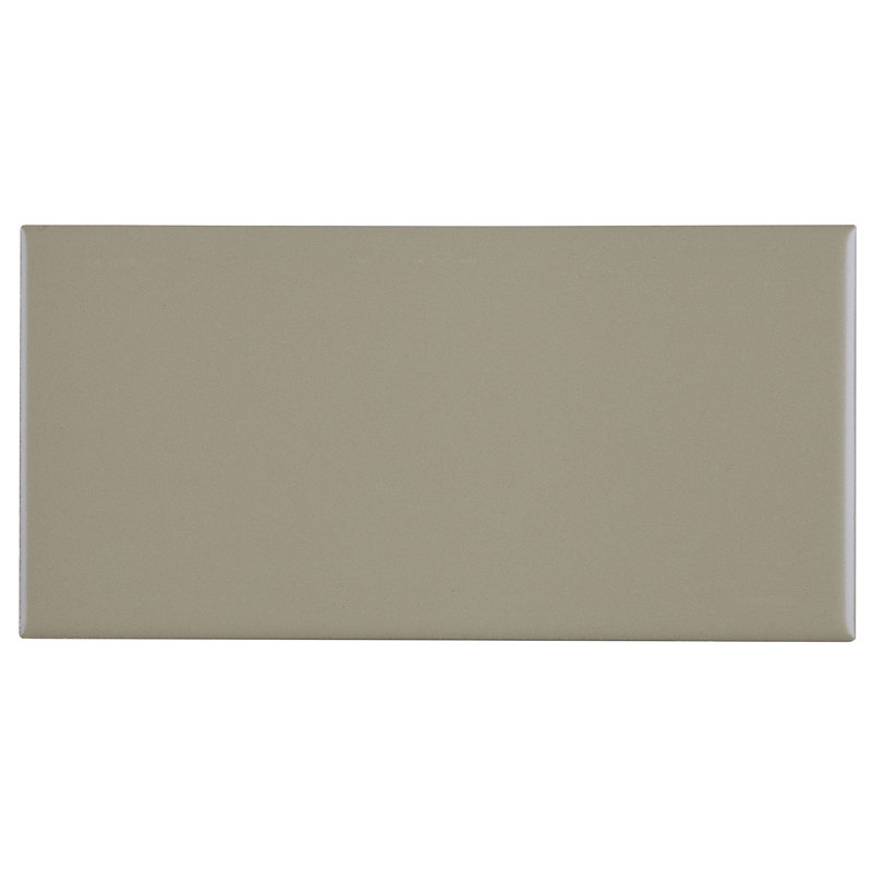 Berkeley 4" x 8" Ceramic Subway Tile, Matte Architectural Gray