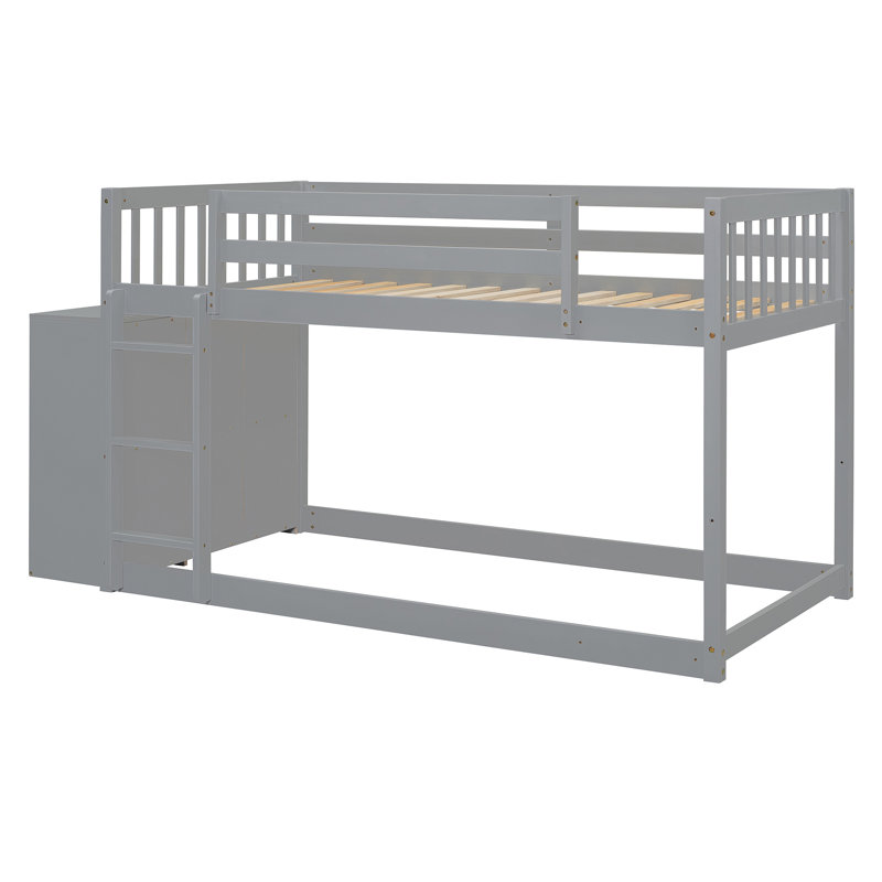 Lit escamotable avec système de levage et de bureau hydraulique, style moderne, peu encombrant, Simple sur simple, Gris