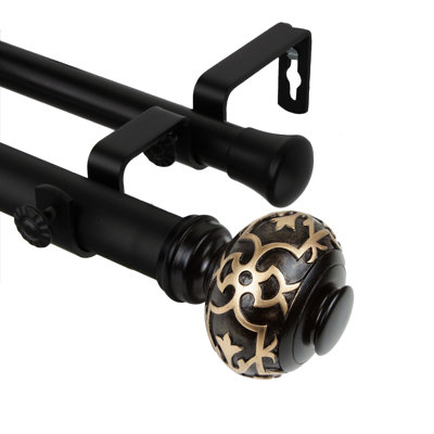 Lisson Steel Adjustable Double Curtain Rod
