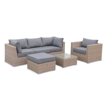 Laputz 4 Piece Outdoor Rattan Seating Set