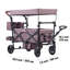 Wagon Stroller for 2 Kids, Push Pull Quad Collapsible Stroller with Adjustable Handle-107702527