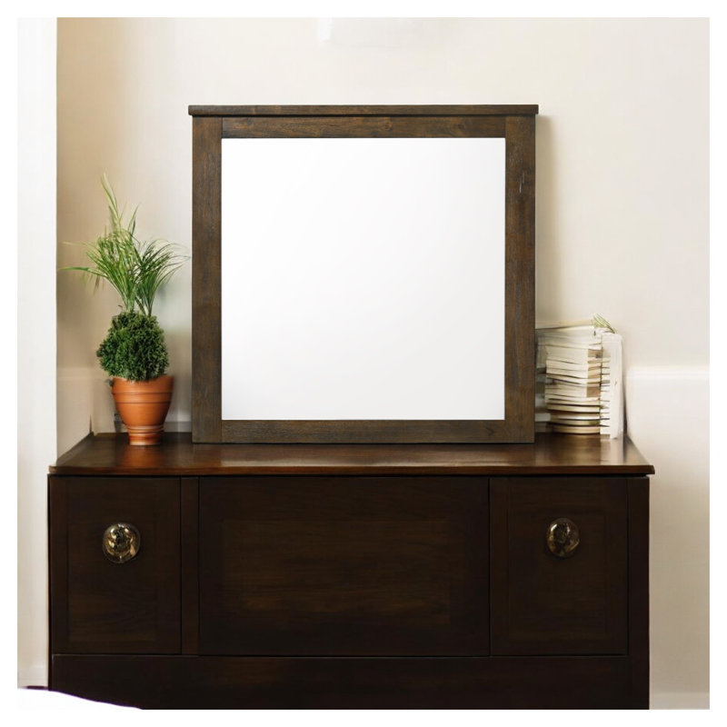 Miroir de meuble-lavabo avec finition en chêne Merrilee