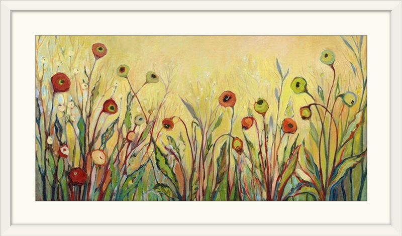 Nolani «Summer Poppies» - Imprimé, H 20 po x l 32 po x P 1 po, Cadre blanc