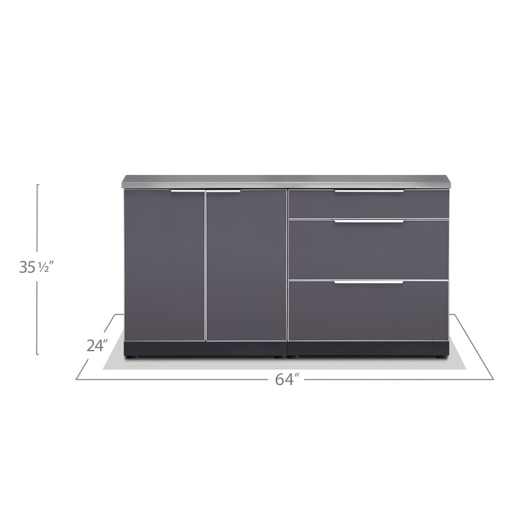 Aluminum Wood Kitchen Set of 2
