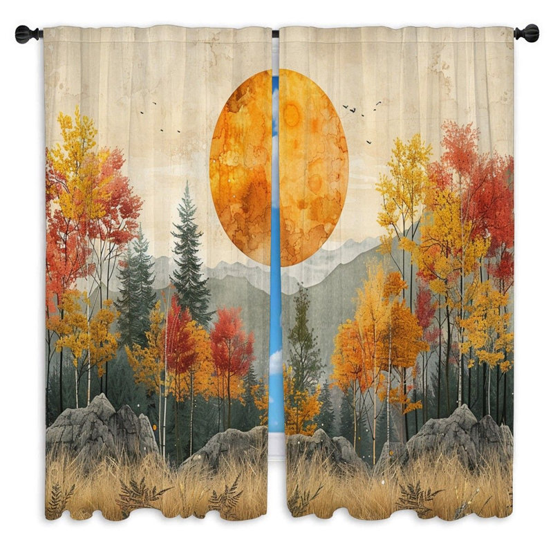 Paire de rideaux obscurcissant en polyester Maisonett, L 40 po x L 61 po