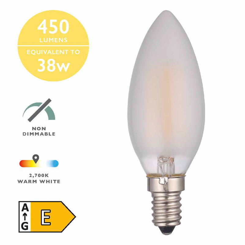 4W Frosted LED Vintage Filament Light Bulb