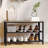 Sochi 3-Tier Entryway Bench with Mesh Metal Shoe Storage Shelves-1097051106