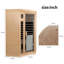 Sauna de coin intérieur KISRAIS, sauna infrarouge FAR à 2 places avec 2 lumières DEL de lecture, 3 lumières de chromothérapie, 1 lumière extérieure et haut-parleurs Bluetooth | Sauna personnel à chaleur sèche d'intérieur pour la maison et la salle de sport - fabriqué à partir de pruche du Canada-120145804