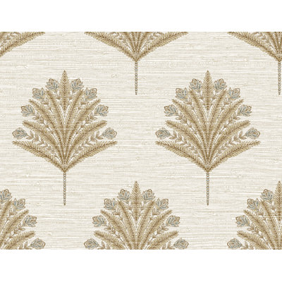  Designs Oyster Harta Embossed Vinyl Unpasted Wallpaper