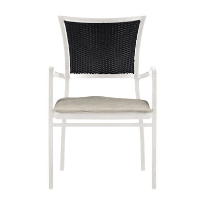Aire Stacking Patio Dining Armchair With Cushions