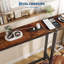 Table d'appoint étroite de 259 cm (102 po) à placer derrière le canapé - Hauteur réglable et borne de recharge-1751965785-1751965786