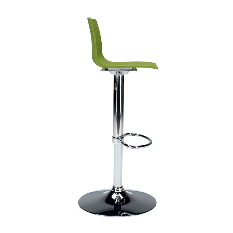 Imola Adjustable Height Bar Stool, Green