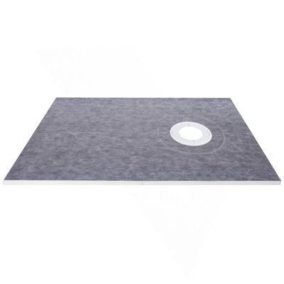 Shower Curb Kit 38" X 60" Watertight Shower Curb Overlay With 4" PVC Offset Bonding Flange, 4" Stainless Steel Grate, 2 Cuttable Shower Curb And Trowel, Shower Pan Slope Sticks Fit For Bathroom