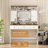43" Wide Dressing Table with Lighted Mirror and Makeup Drawer