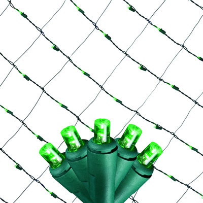 Tupkee Christmas Light Net – 150 LED Green Mesh Lights - 4 ft x 6 ft – Outdoor / Indoor – Net Lights for Bushes, Hedges or Trees