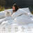 All Season Goose Feather Down Duvet Insert Fluffy Warmth Breathable Bed Comforter-92185353