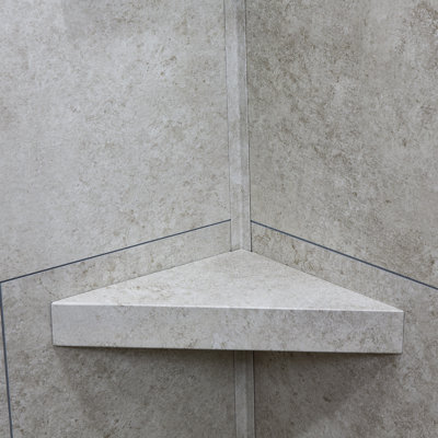 Palisade Vinyl Waterproof Corner Shower Shelf
