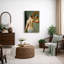 «Woman at the Mirror», œuvre d'art classique nue sur toile, impression de giclée sur toile encadrée-123405782-123405781