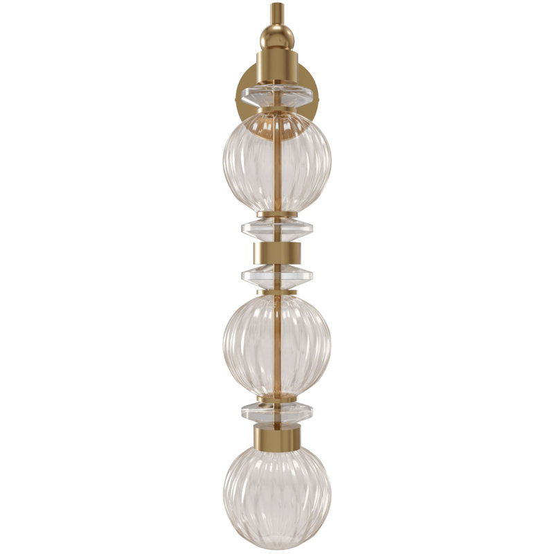 Avra Glass And Metal Wall Sconce