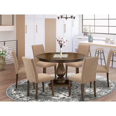 Acacia Solid Wood Dining Set by Red Barrel Studio