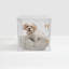Medium Clear View Pet Crate with Silver Latch, Khaki Cushion-1329241322