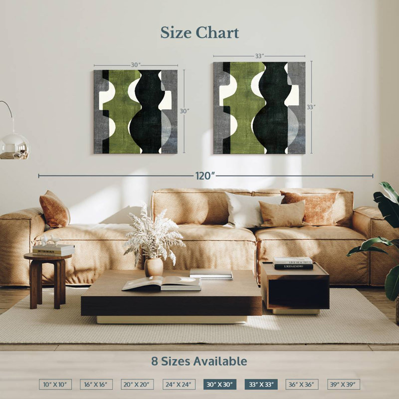 Geometric Deco With Green