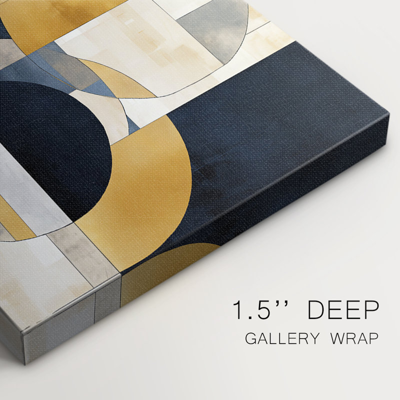Série ABSTRACT DLX III - Toile tendue avec châssis Premium - Prêt à être accroché, H 18 po x l 12 po