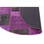 Tapis mauve moderne fait à la main anthracite Modern