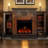 Cambridge Sanoma Freestanding Electric Fireplace Heater with Traditional Mantel, Timer, Remote Control-464545581