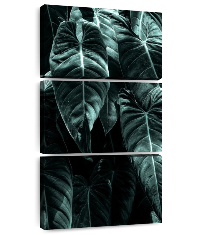 Feuilles de jungle vertes, H 27 po x l 12 po