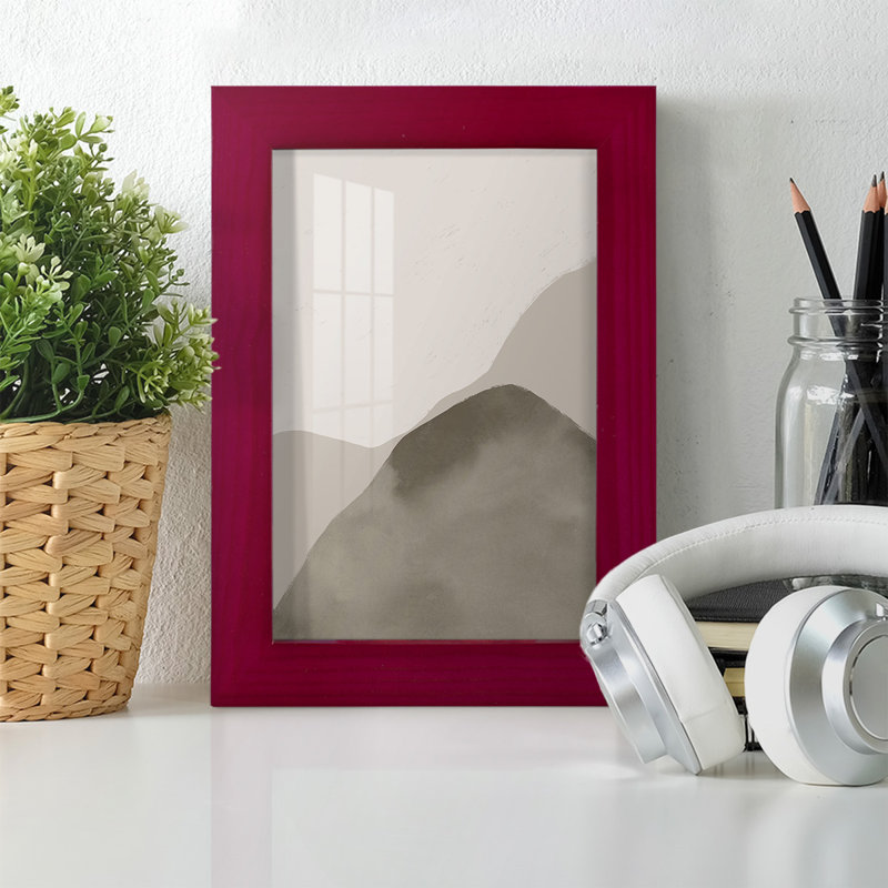 Cloud Kiss I - imprimé, Papier encadré rouge, H 6 po x l 4 po x P 1 po