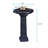 The Renovators Supply Inc. 20'' Gloss Black Vitreous China Specialty Bathroom Sink with Overflow